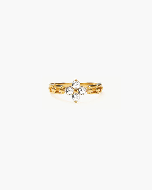 Lucky Clover Ring in Gold