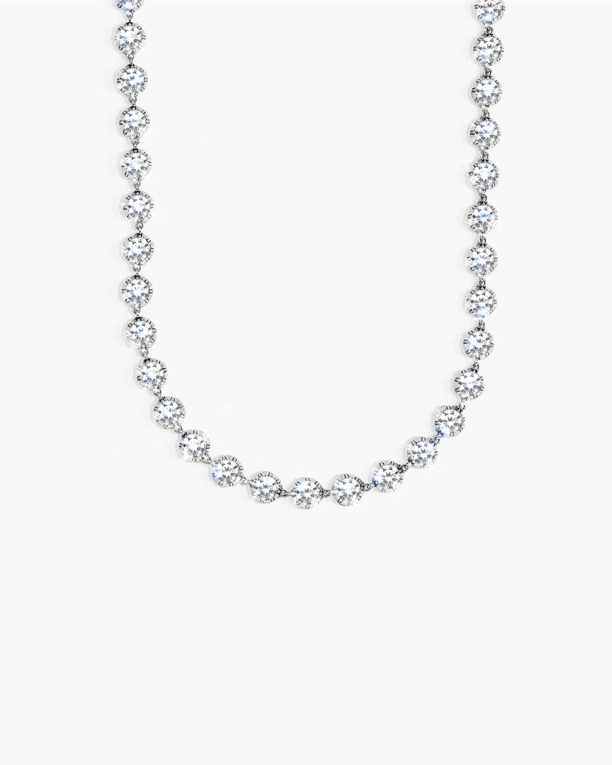 Rose Cut Riviere Necklace