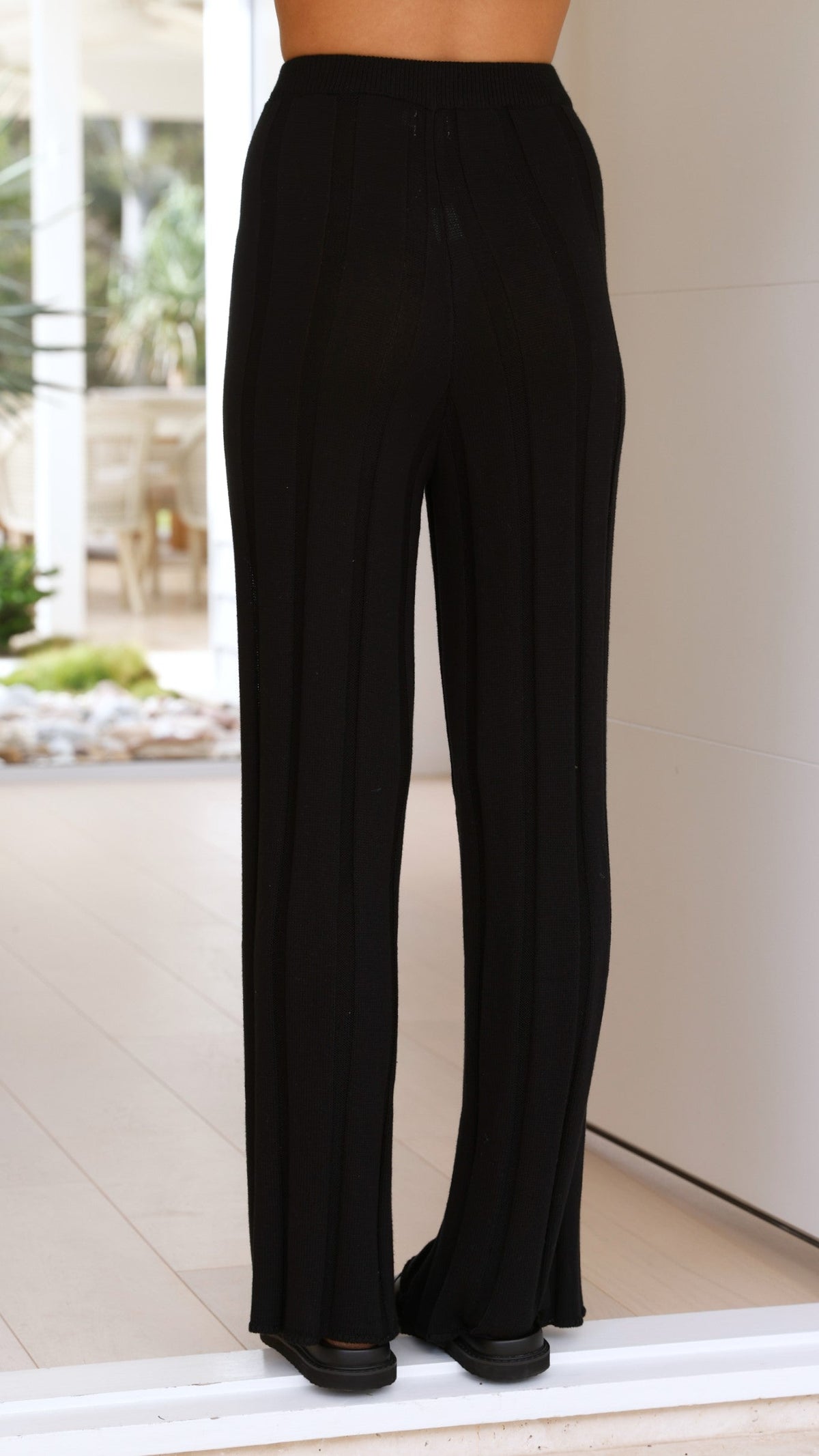 Bayu Knit Pants - Black