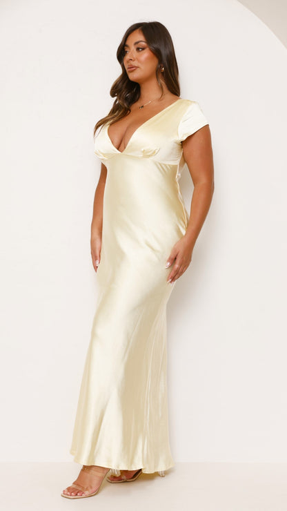 Amelia Maxi Dress - Yellow