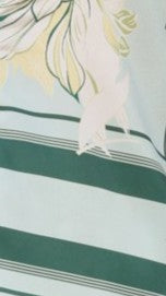 Alma Shorts - Aqua/Yellow Print