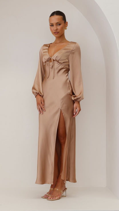 Brigitte Maxi Dress - Latte