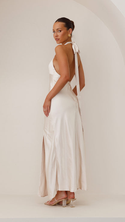 Amalia Maxi Dress - Champagne