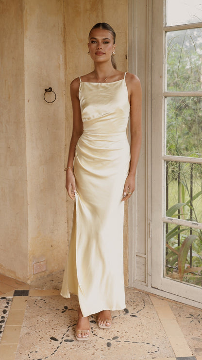 Ava Maxi Dress - Yellow
