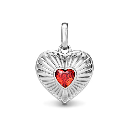 Entwine Custom Heart Necklace (Silver)