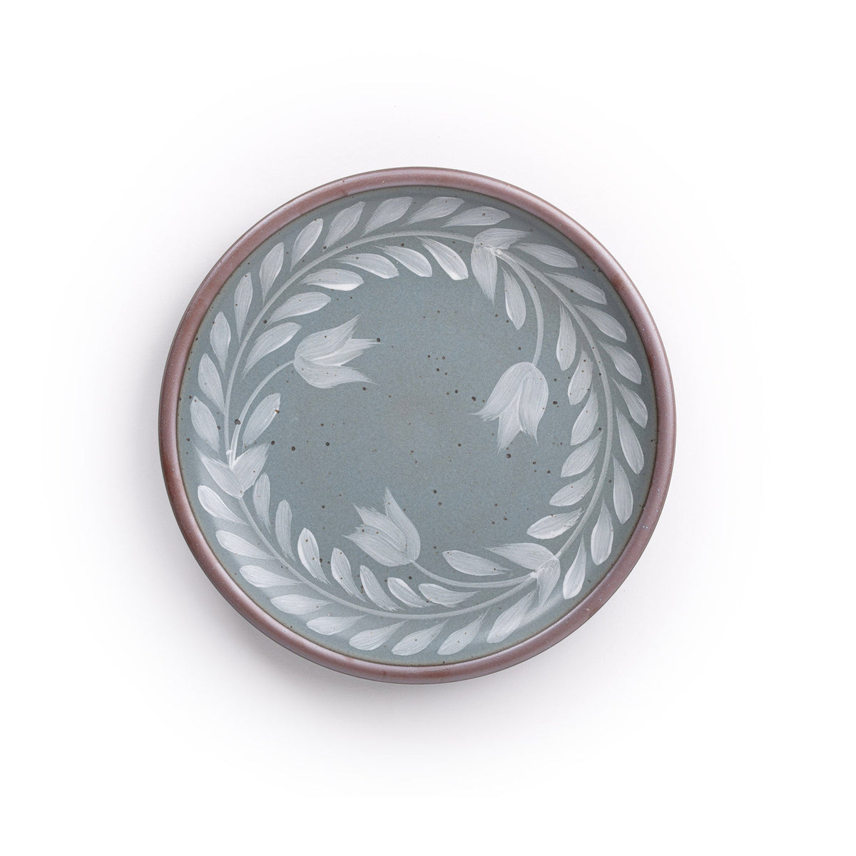 Hand Painted Dinner Plate, Tulip Crown