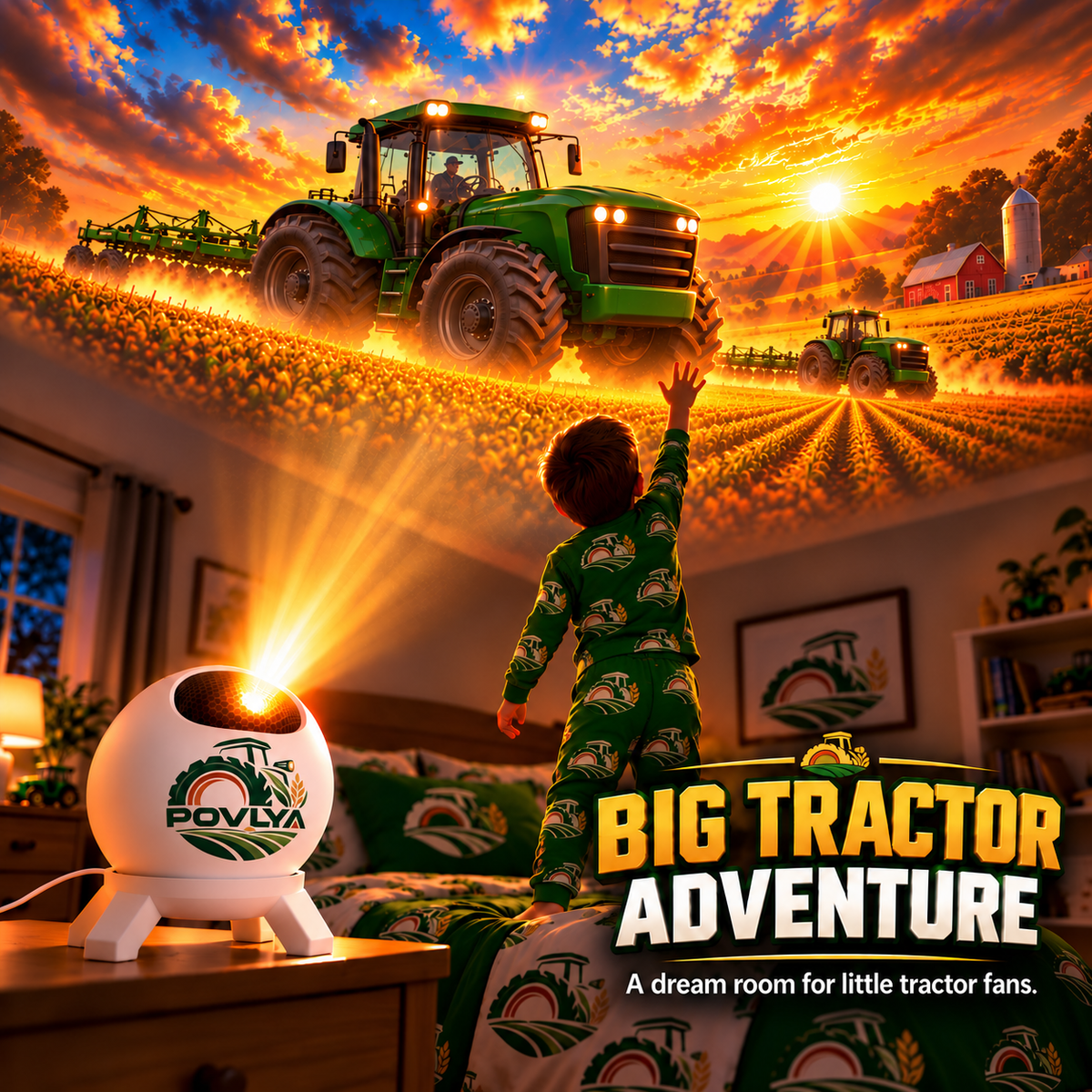 🚜 Tractor Dream Projector ✨ Bring the Farm Adventure Home