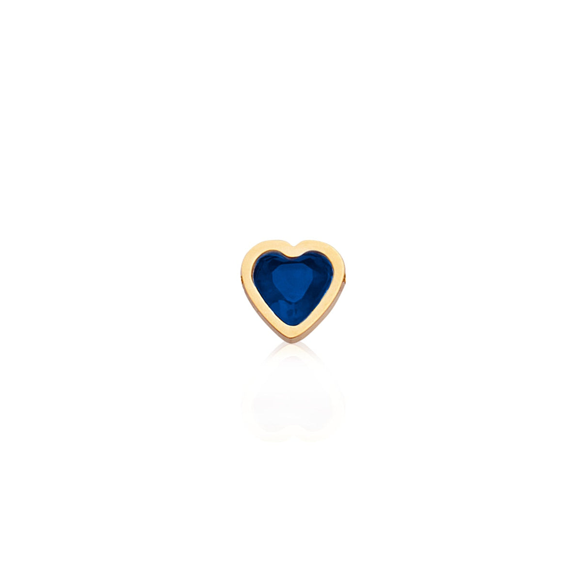 Made Mine Mini Heart Birthstone Anklet (Gold)