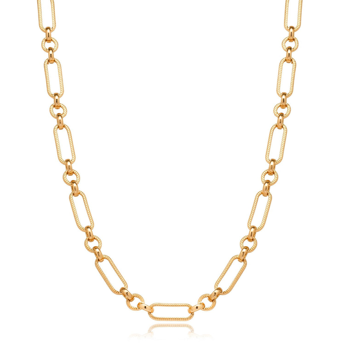 Figaro Chain Necklace (Gold)