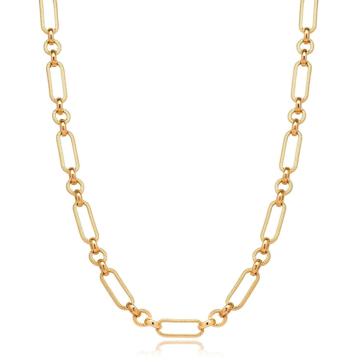 Figaro Chain Necklace (Gold)