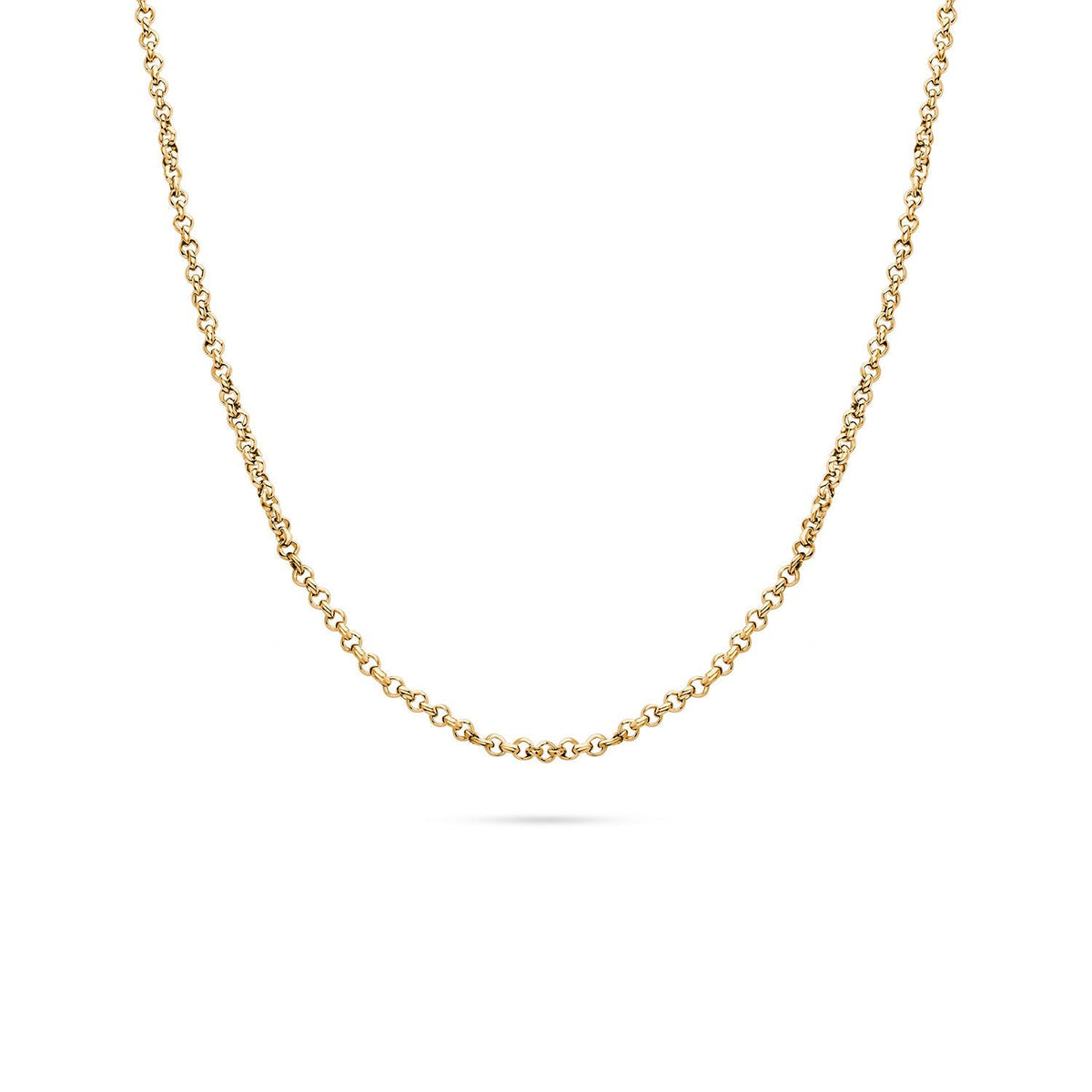 Layering Box Chain Necklace (Gold)
