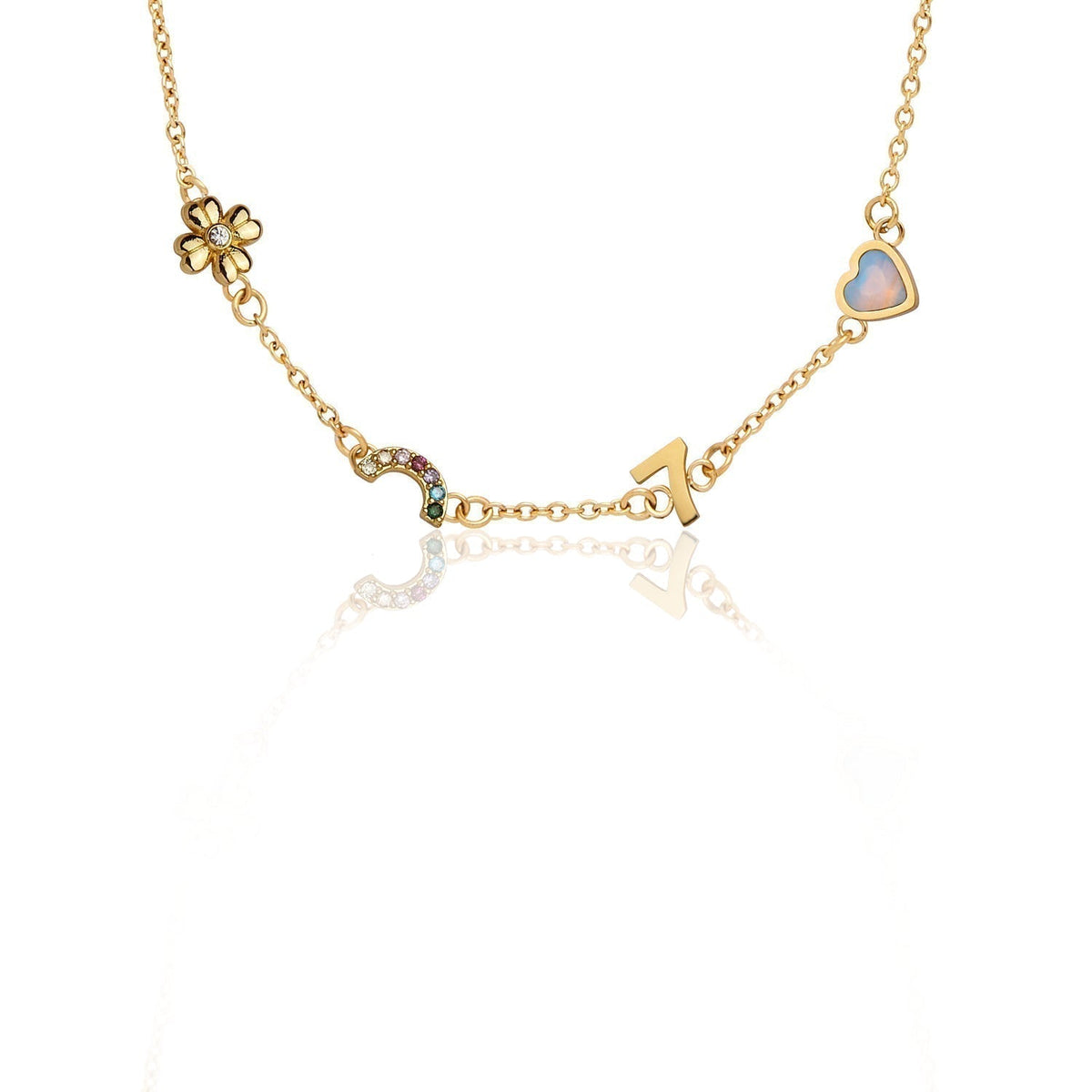 Made Mine Charm Necklace (Gold)