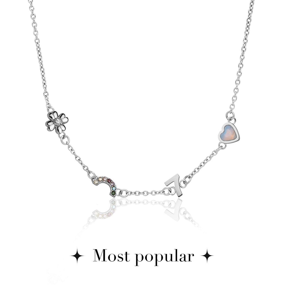 Made Mine Charm Necklace (Silver)
