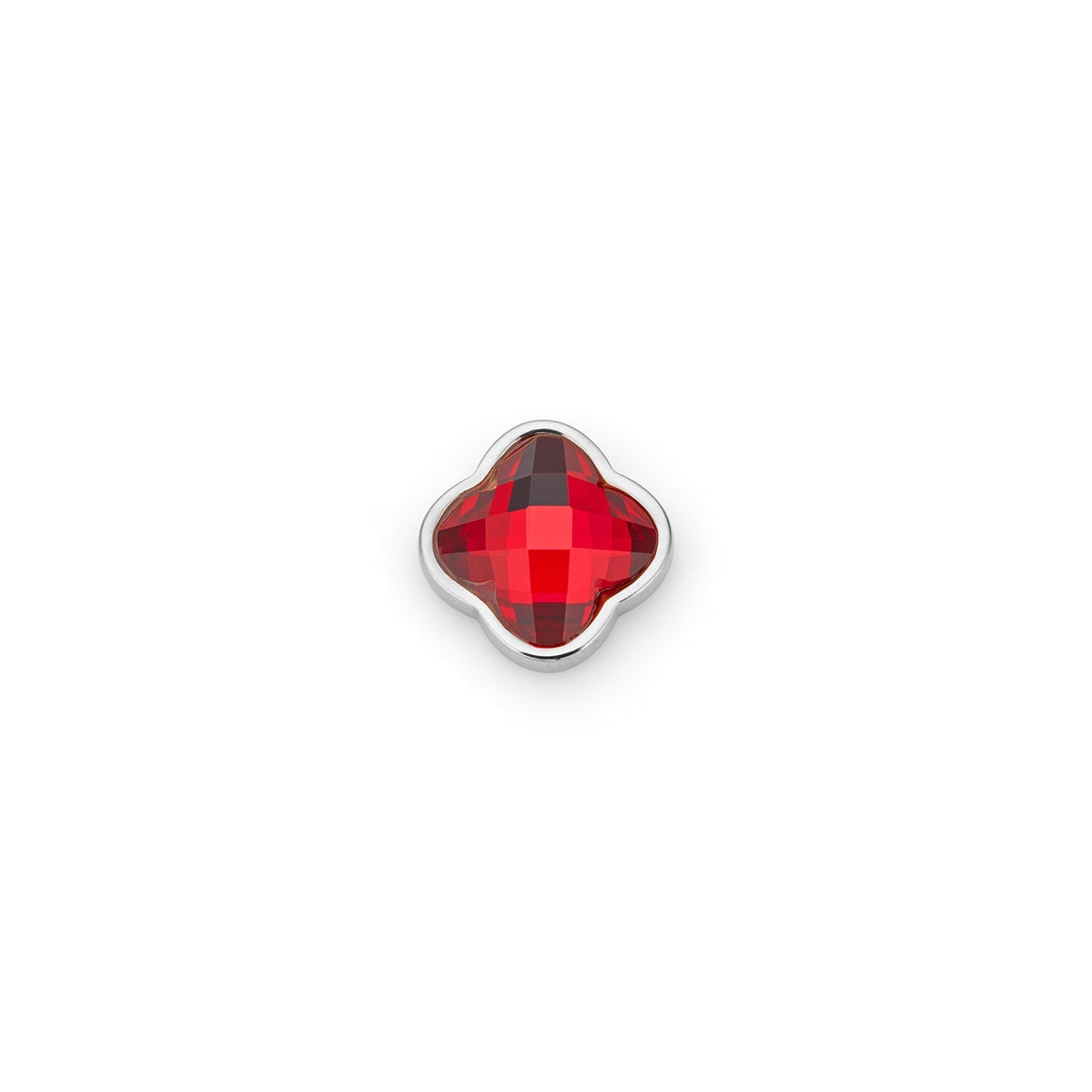 Clover Charms - Birthstone (Silver)