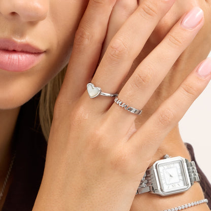 Script Name Ring (Silver)