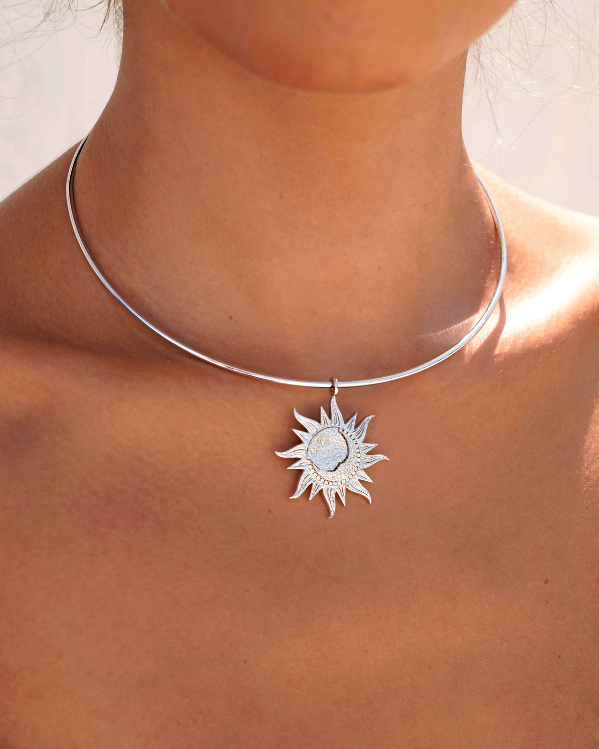 Astra Choker Necklace in Silver
