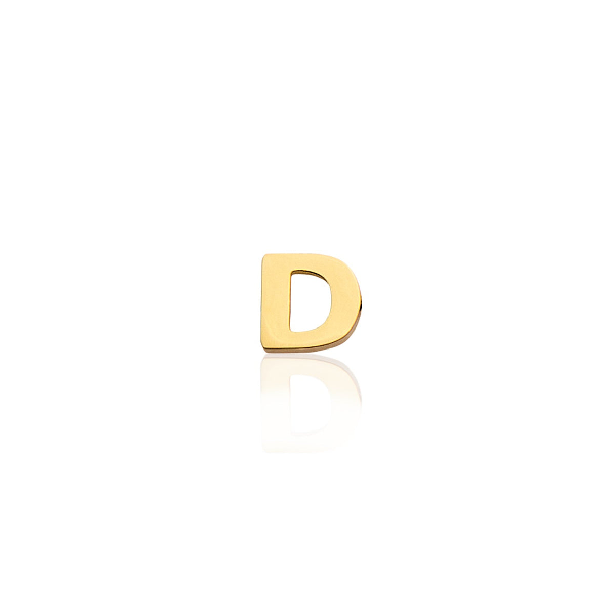 Made Mine Charms - Block Initial Charm (Gold)
