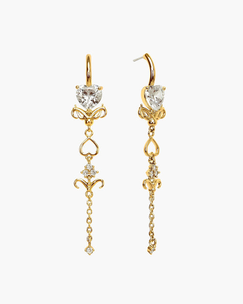 Gold Dripping Earrings