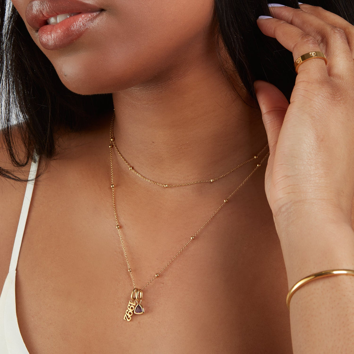Sphere Chain Necklace (Gold)
