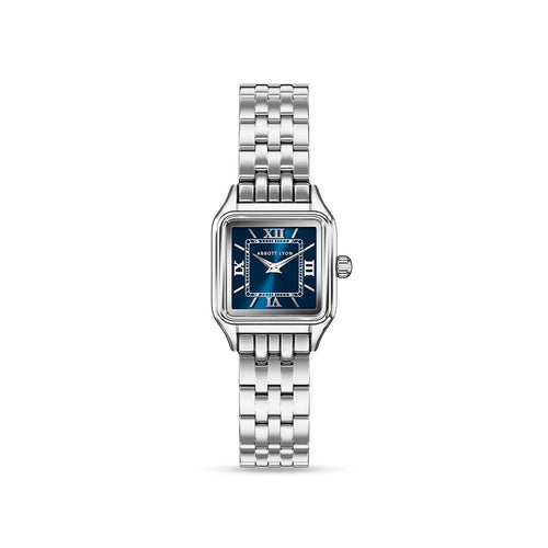 Essence 23mm Navy Watch (Silver)
