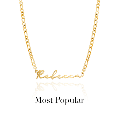Signature Name Necklace (Gold)