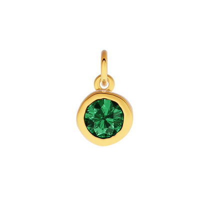 Made Mine Fine Charm - Molten Round Birthstone (Gold)