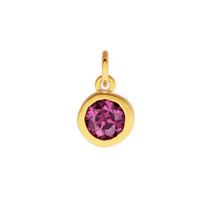 Made Mine Fine Charm - Molten Round Birthstone (Gold)