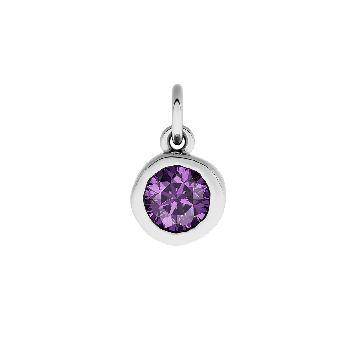 Made Mine Fine Charm - Molten Round Birthstone (Silver)