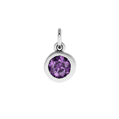 Made Mine Fine Charm - Molten Round Birthstone (Silver)