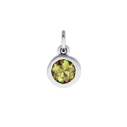 Made Mine Fine Charm - Molten Round Birthstone (Silver)