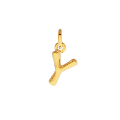 Made Mine Fine Charm - Molten Initial (Gold)