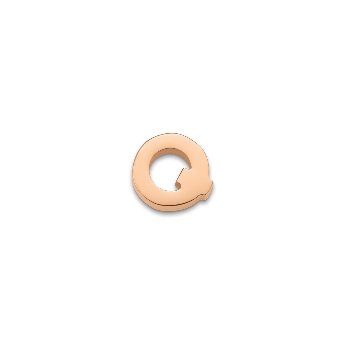 Made Mine Charms - Block Initial Charm (Rose Gold)
