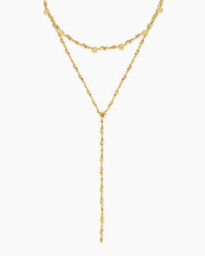 Gold Clusters Necklace Set