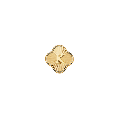 Pearl Clover Charms (Gold) - Heart