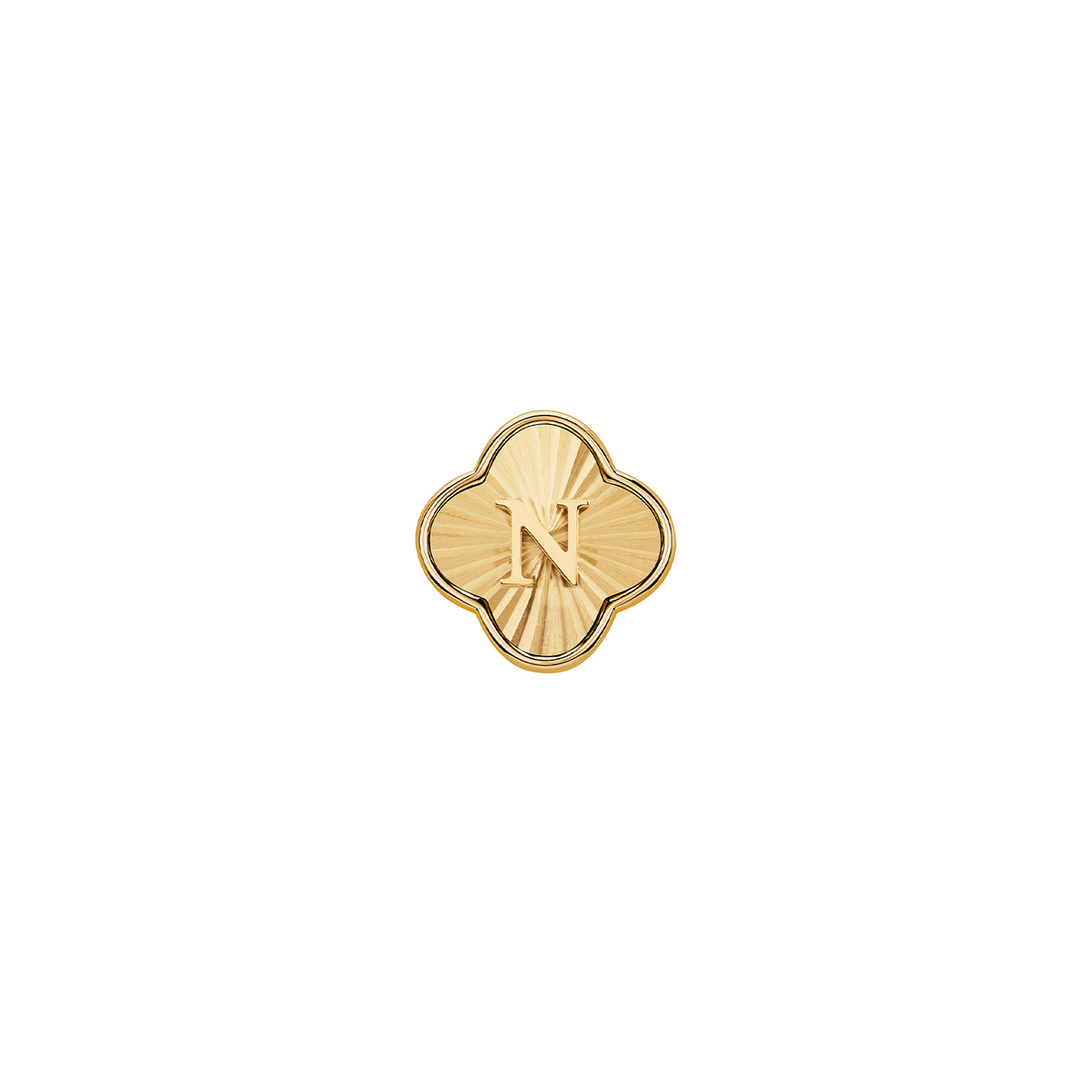 Pearl Clover Charms (Gold) - Heart