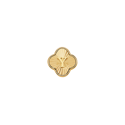Pearl Clover Charms (Gold) - Heart