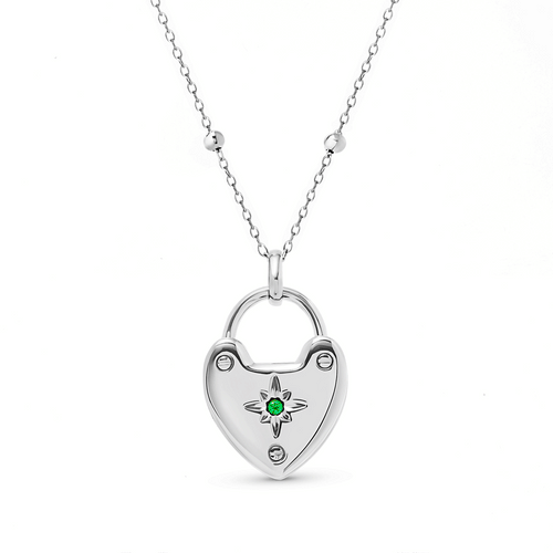 Photo Love Locket Necklace (Silver)
