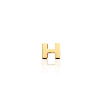 Made Mine Charms - Block Initial Charm (Gold)