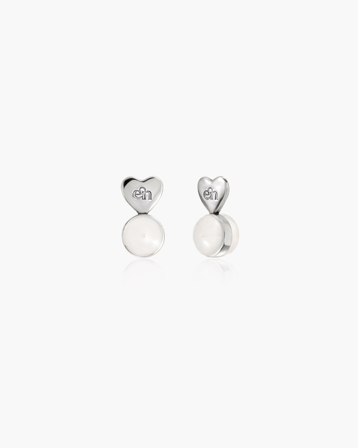 Silver Heart-shaped Earring Back Lifters