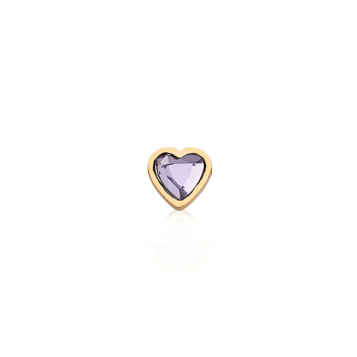 Made Mine Mini Heart Birthstone Anklet (Gold)