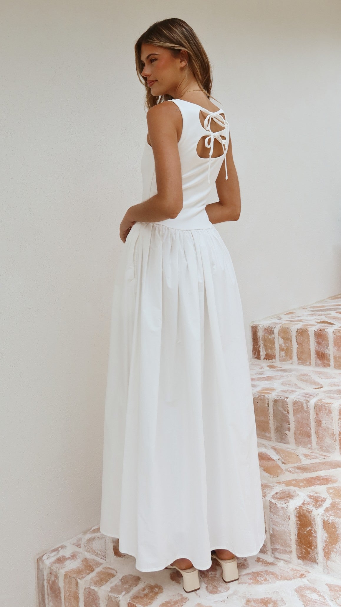 Alita Maxi Dress - White