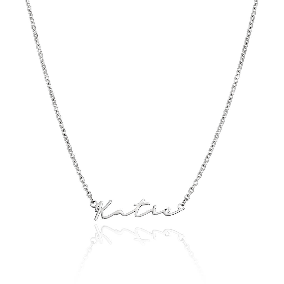 Signature Name Necklace - Silver