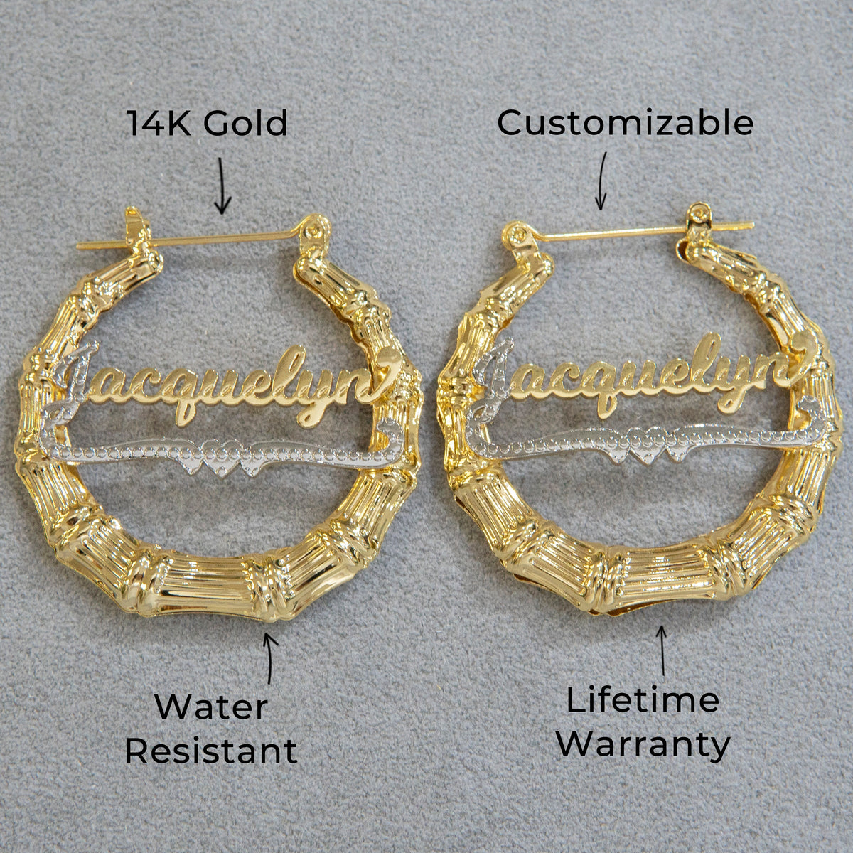 Women Jewelry - 14K Gold Hoop Earrings | Style # E03