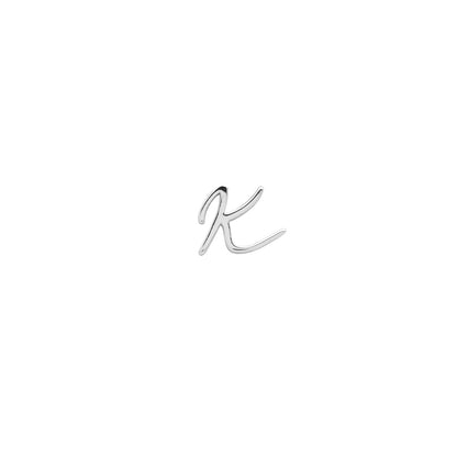 Made Mine Script Letter Bracelet (Silver) - NN