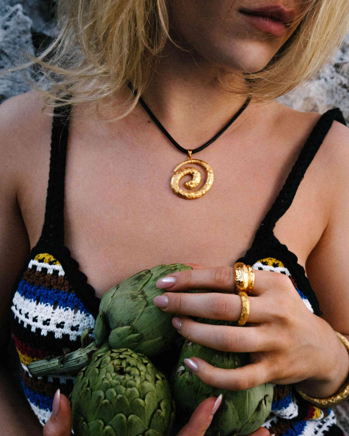Miro Necklace in Black