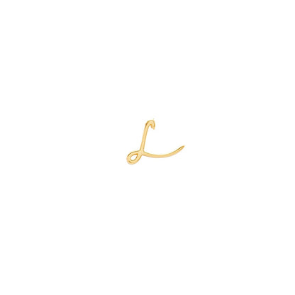 Signature Initial Stud Earring (Gold)