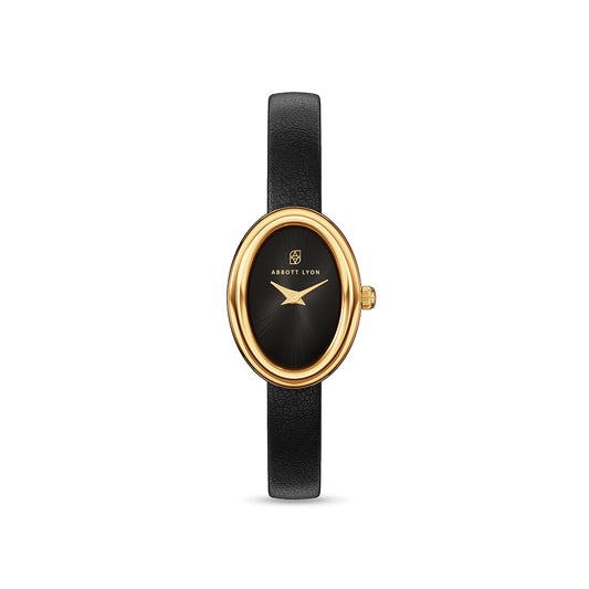 Monroe Black Leather Watch