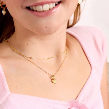 Heart 'Mini & Me' Necklace Set (Gold)