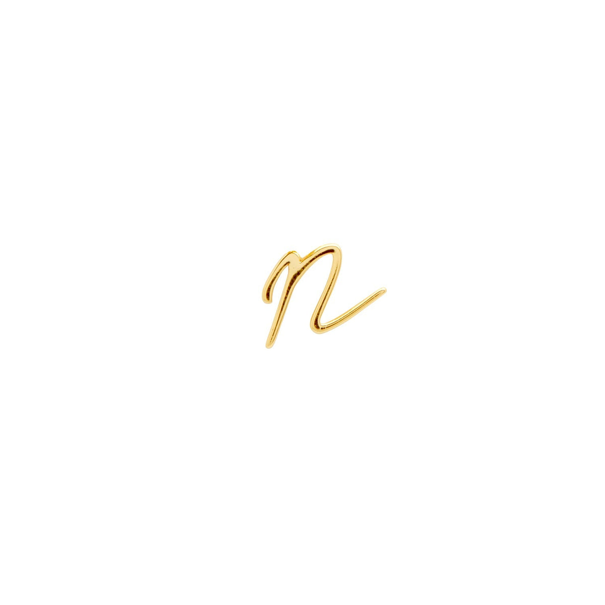 Signature Initial Stud Earring (Gold)