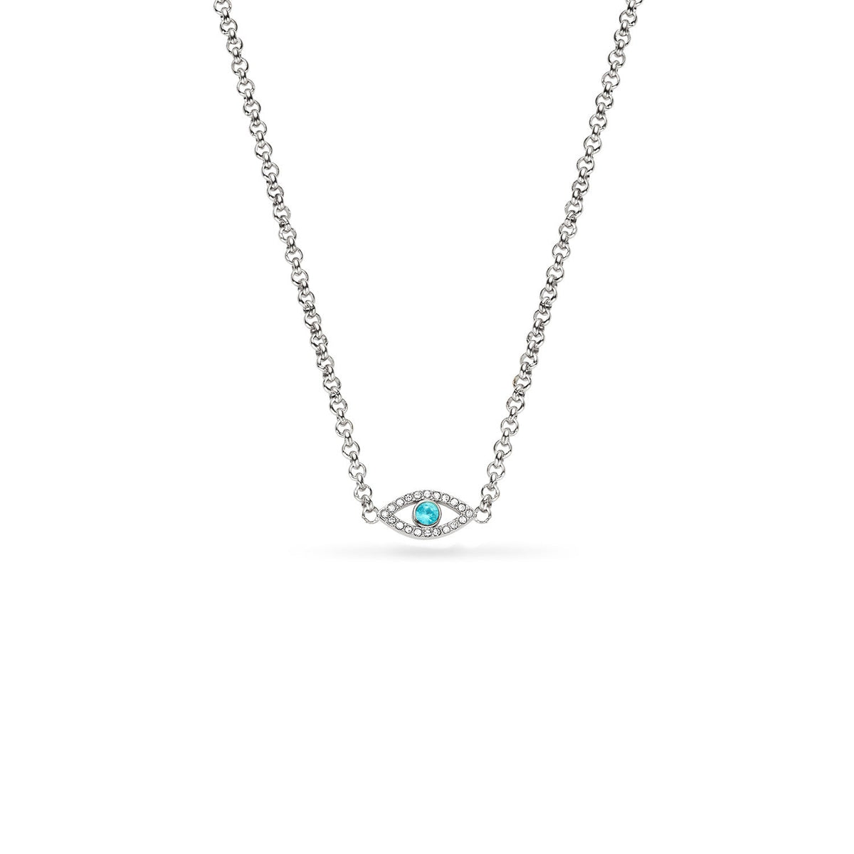 Custom Evil Eye Necklace (Silver)